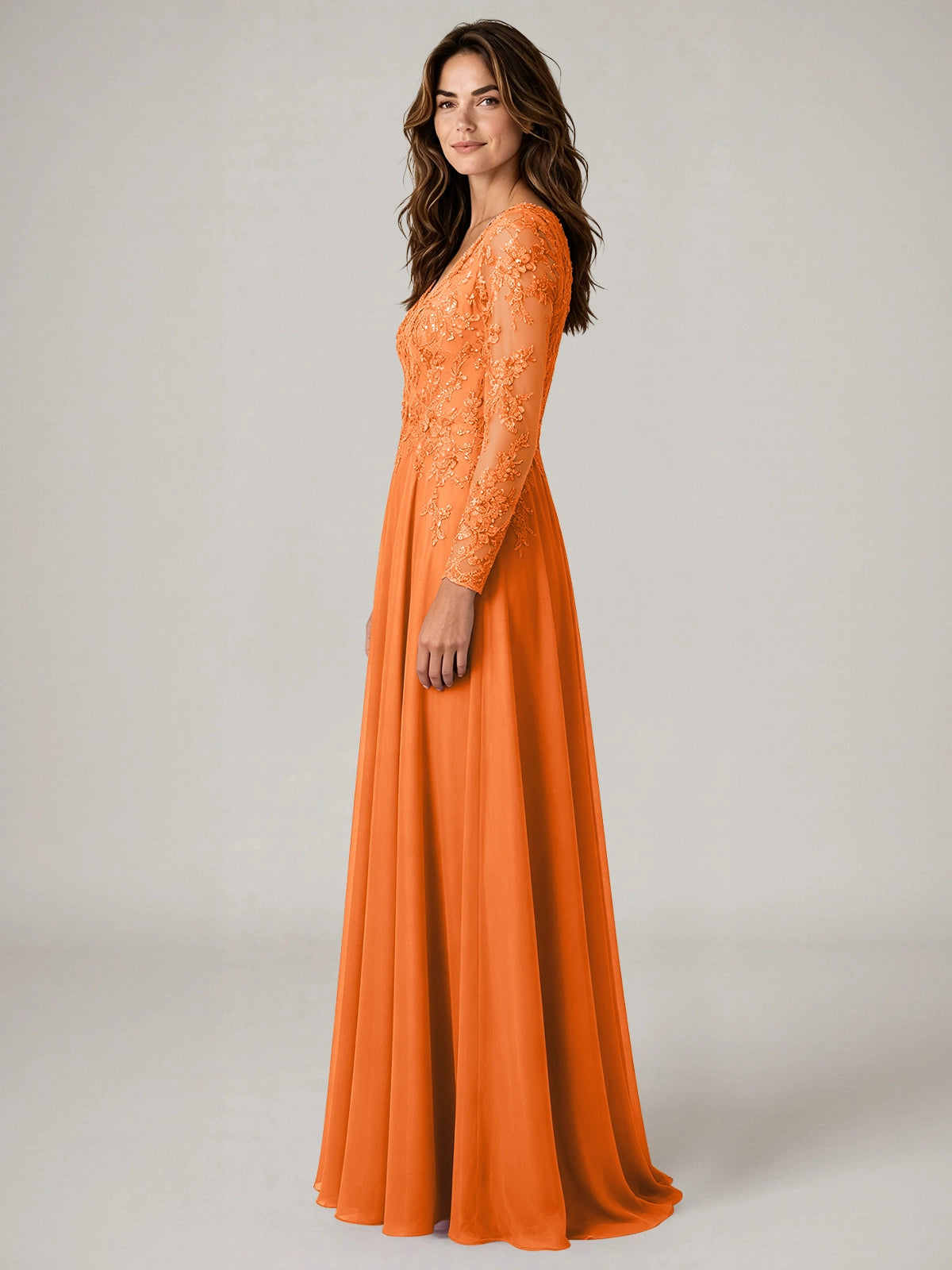 A-line Mother of the Bride Dress with Appliques