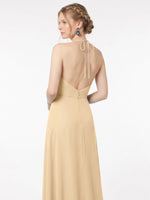 Chiffon Bridesmaid Dress with Halter 