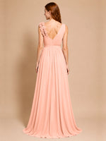 Chiffon Prom Dress with Appliques