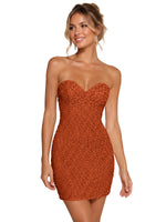 Sparkling Sheath Beading Mini Dress 