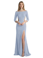 Side Cutout Slit Prom Dress 