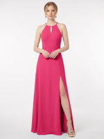 Chiffon Bridesmaid Dress with Halter 