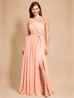 Chiffon Prom Dress with Appliques