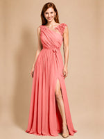 Chiffon Prom Dress with Appliques