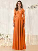 A-line Mother of the Bride Dress with Appliques