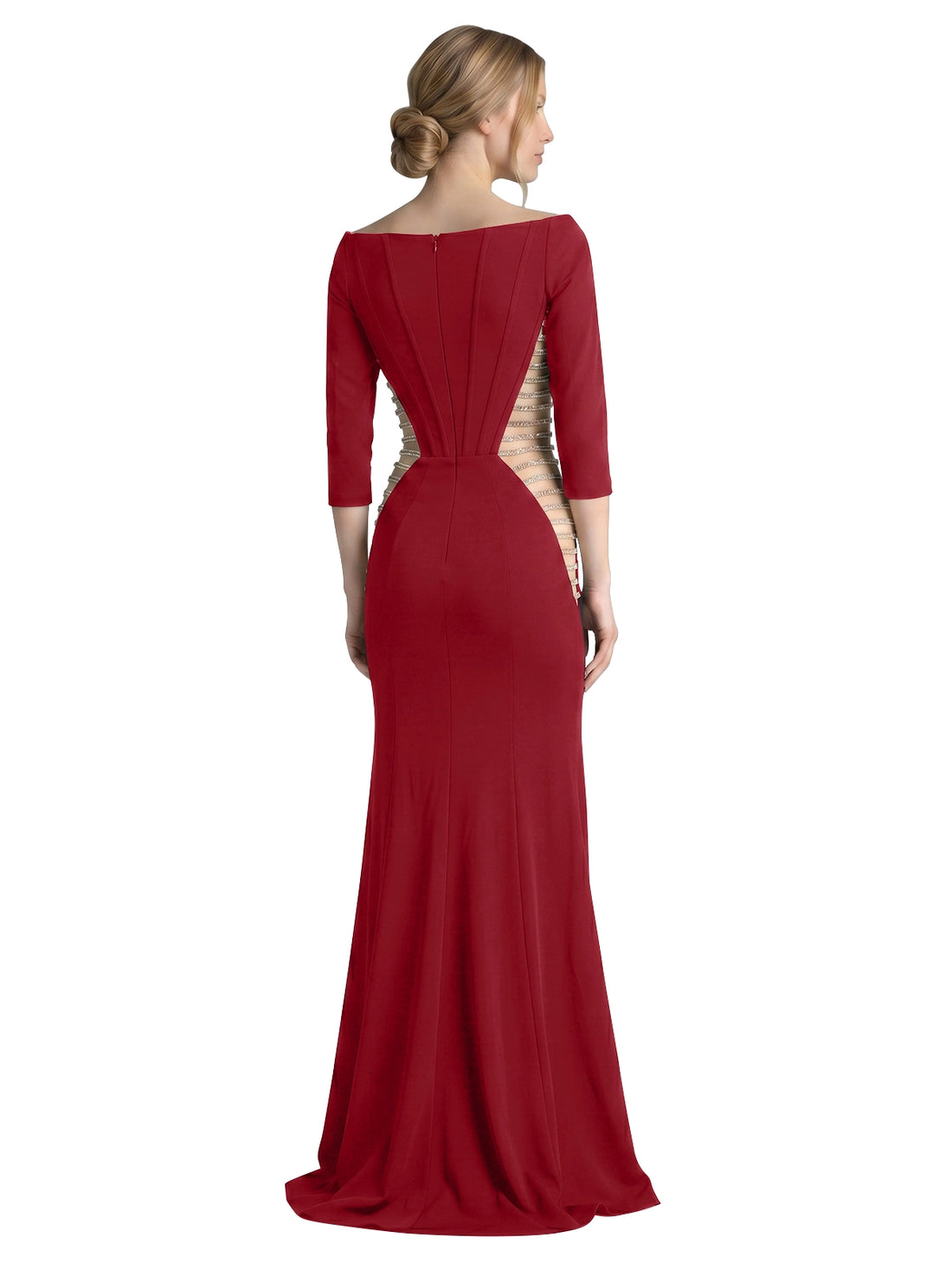 Side Cutout Slit Prom Dress 