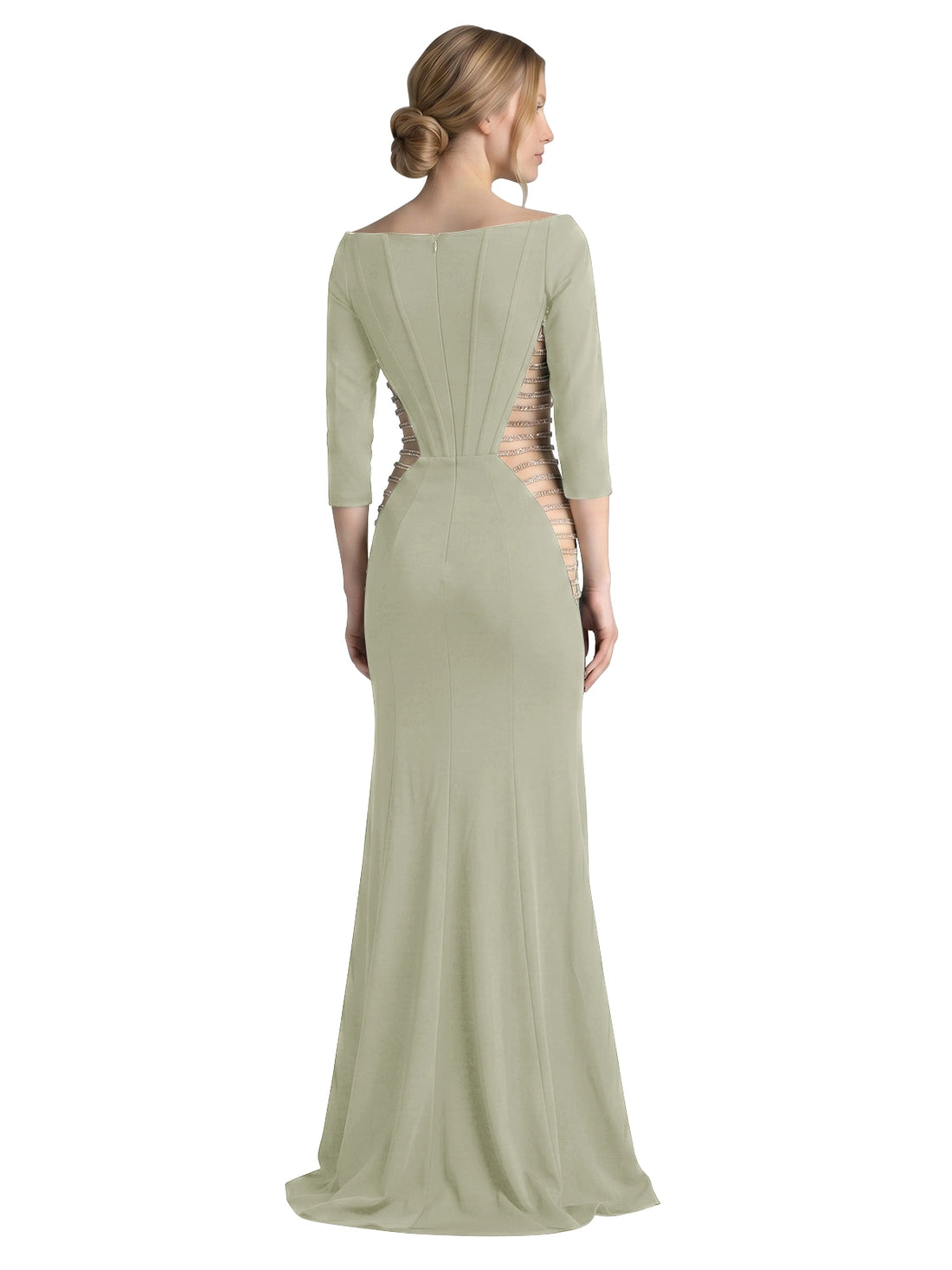 Side Cutout Slit Prom Dress 