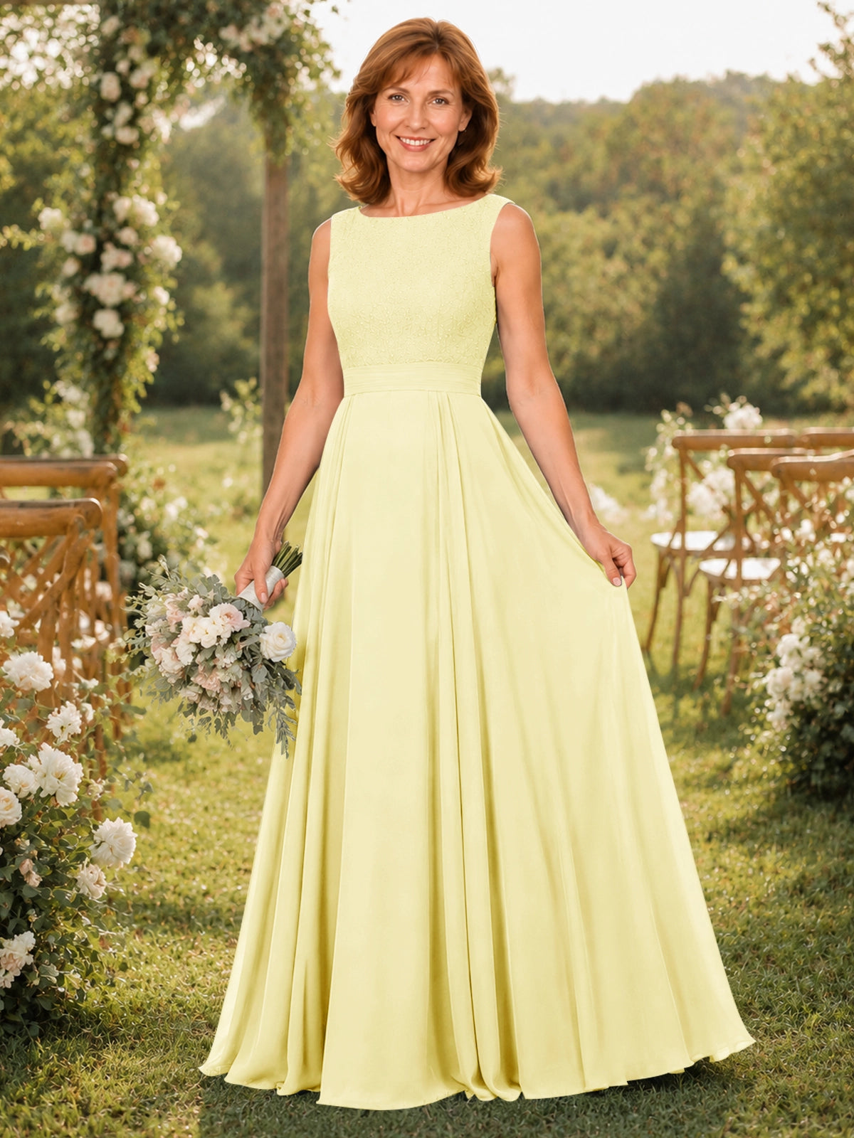 A-line Mother of the Bride Dress
