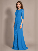 Lace Mother of the Bride Dress with Applique 