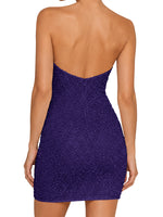 Sparkling Sheath Beading Mini Dress 