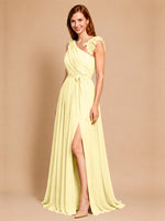 Chiffon Prom Dress with Appliques