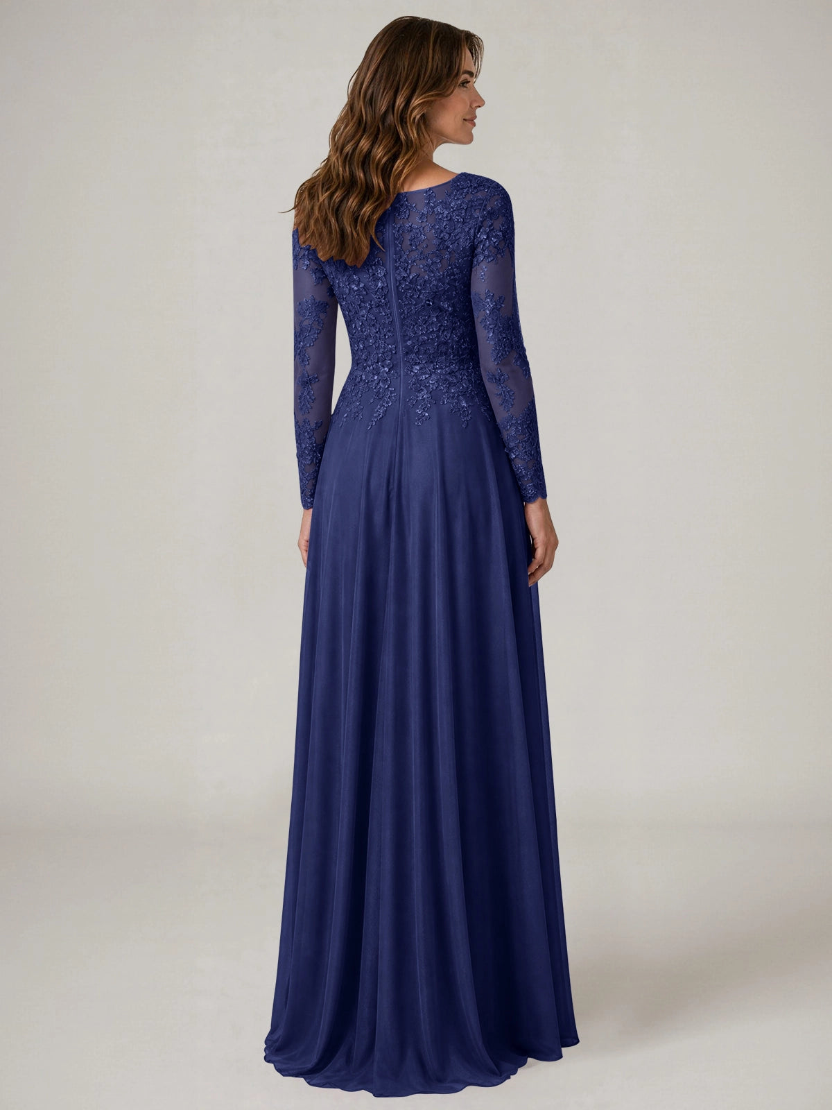 A-line Mother of the Bride Dress with Appliques