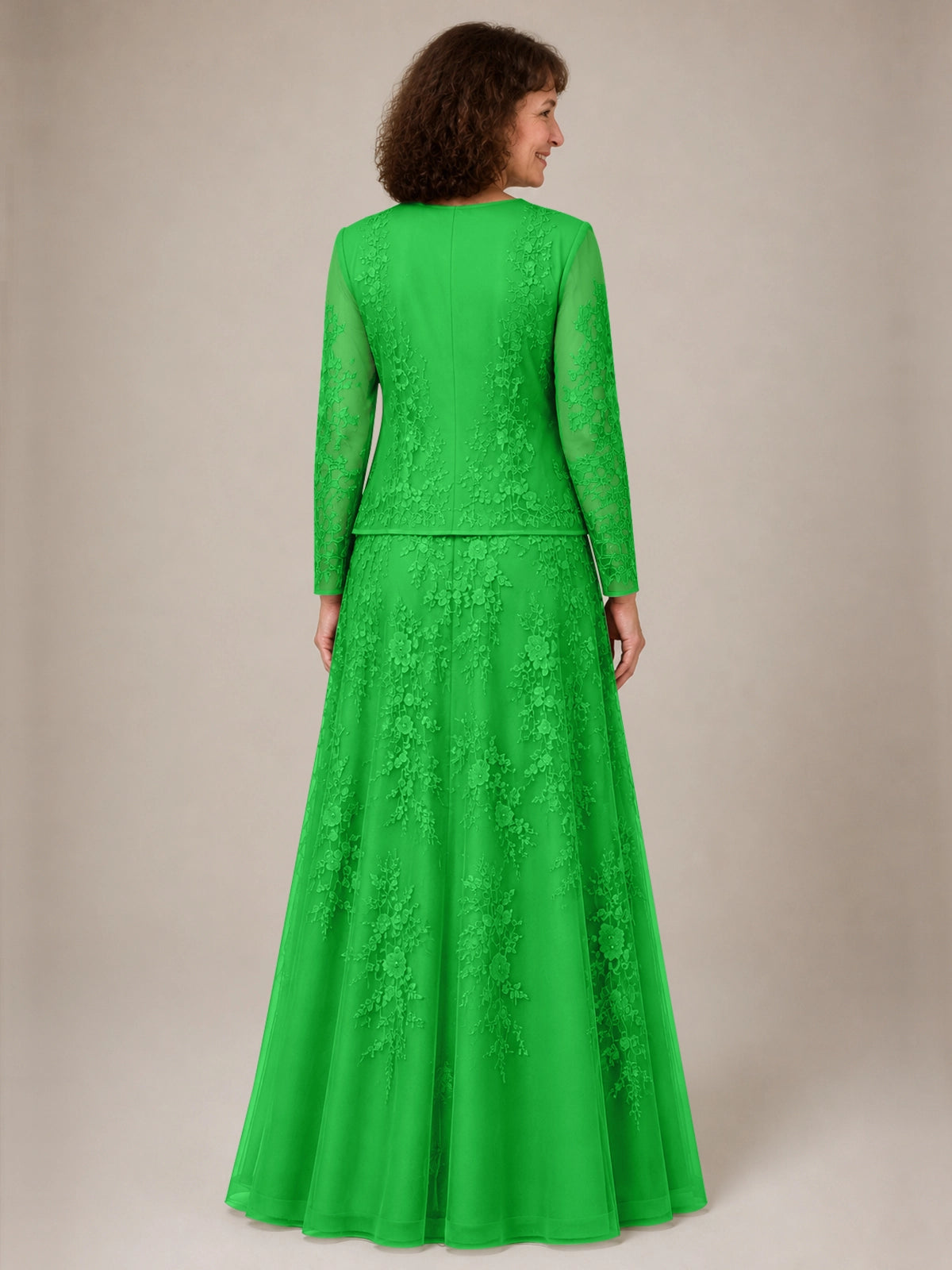 A-line Mother of the Bride Dress with Lace 