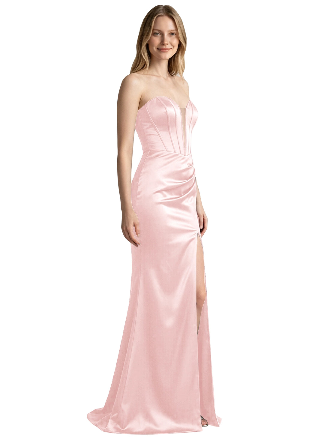 High Slit Sweetheart Prom Dress 