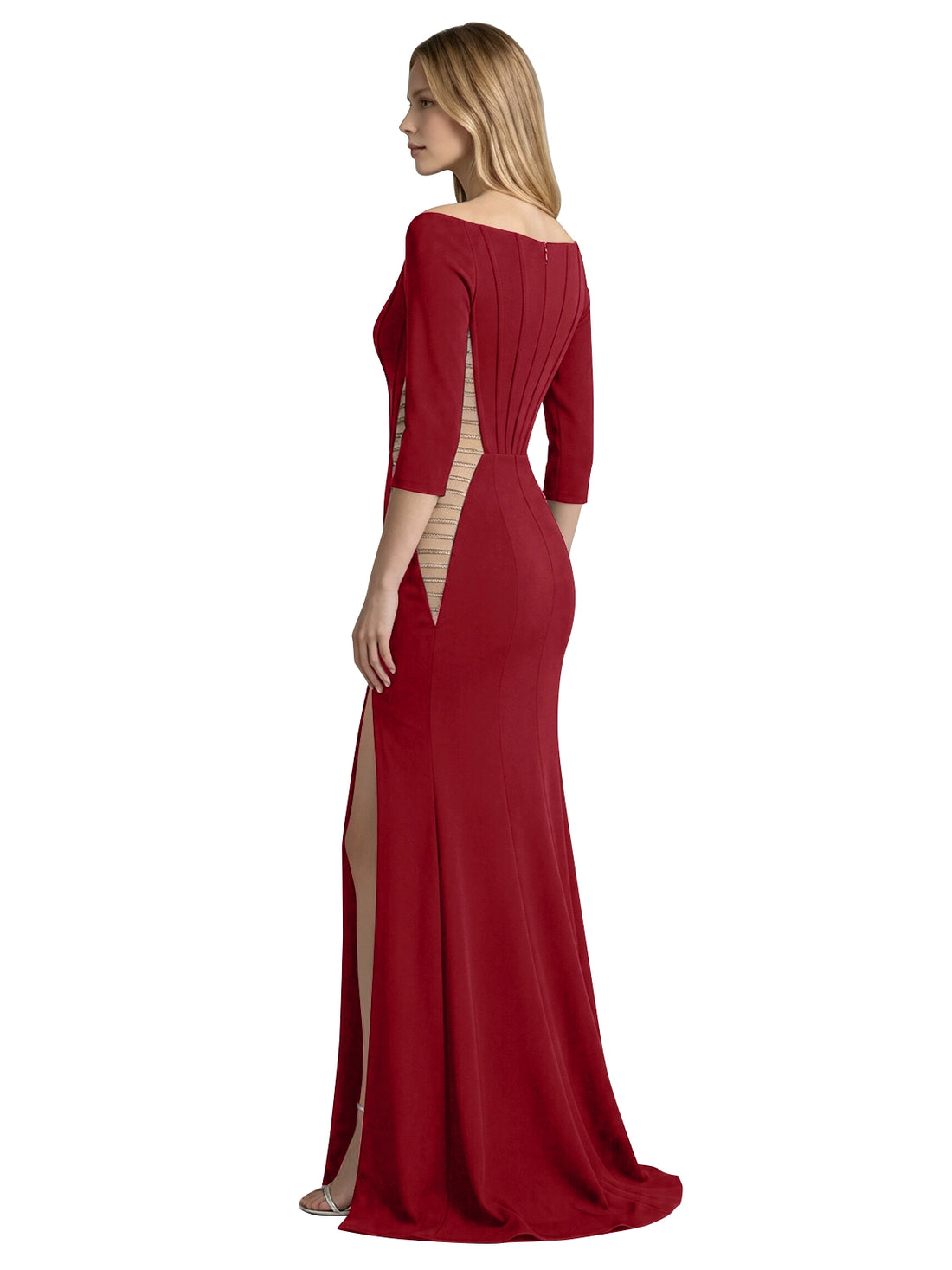 Side Cutout Slit Prom Dress 