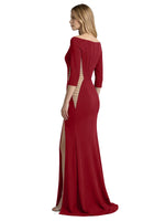 Side Cutout Slit Prom Dress 