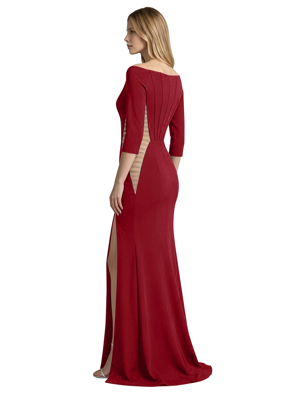 Side Cutout Slit Prom Dress 