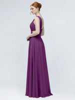 One-Shoulder Side Cut-Out Bridesmaid Dress 