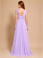 Chiffon Prom Dress with Appliques