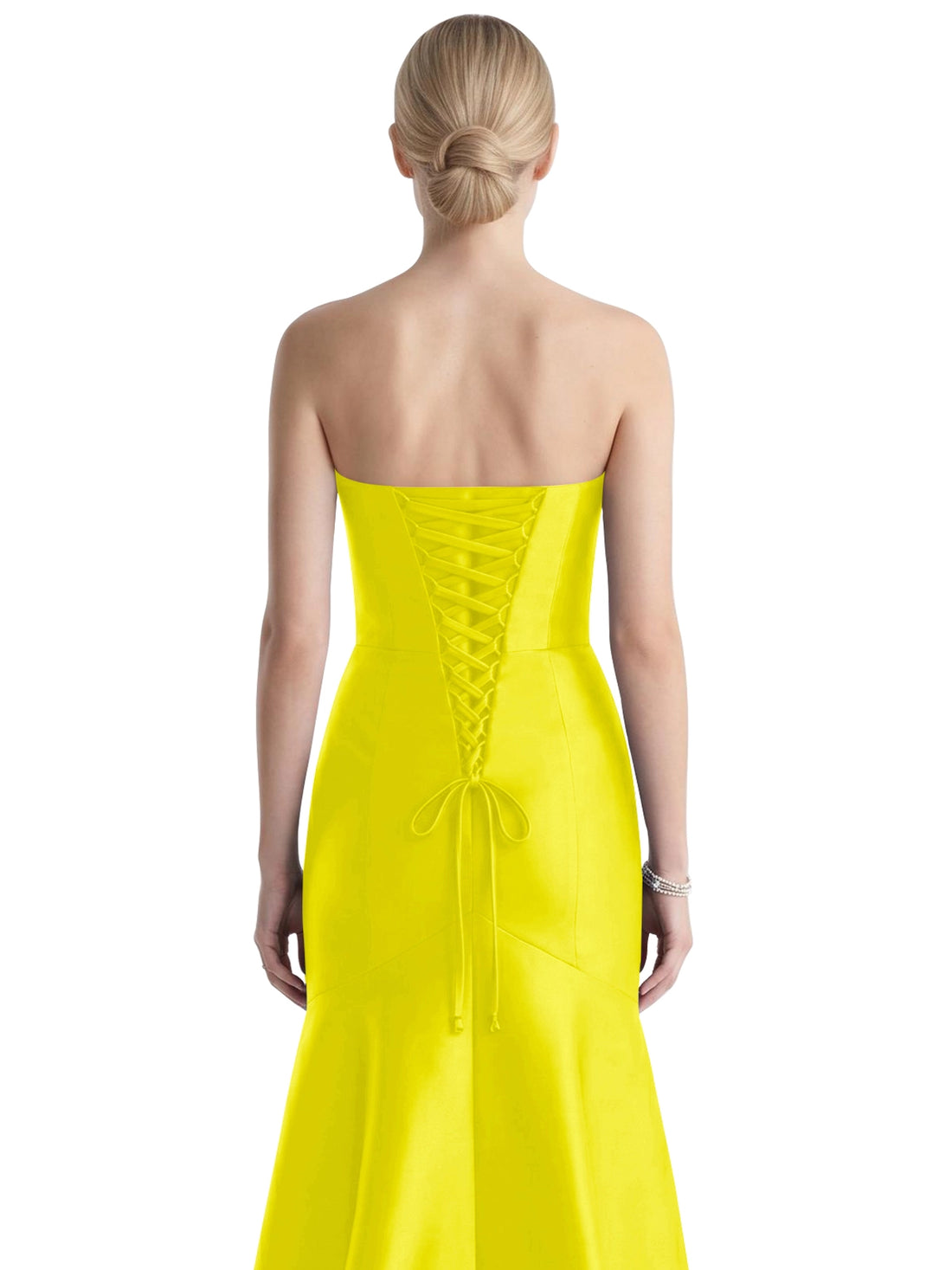 Strapless Ruched Bodice Prom Dress 