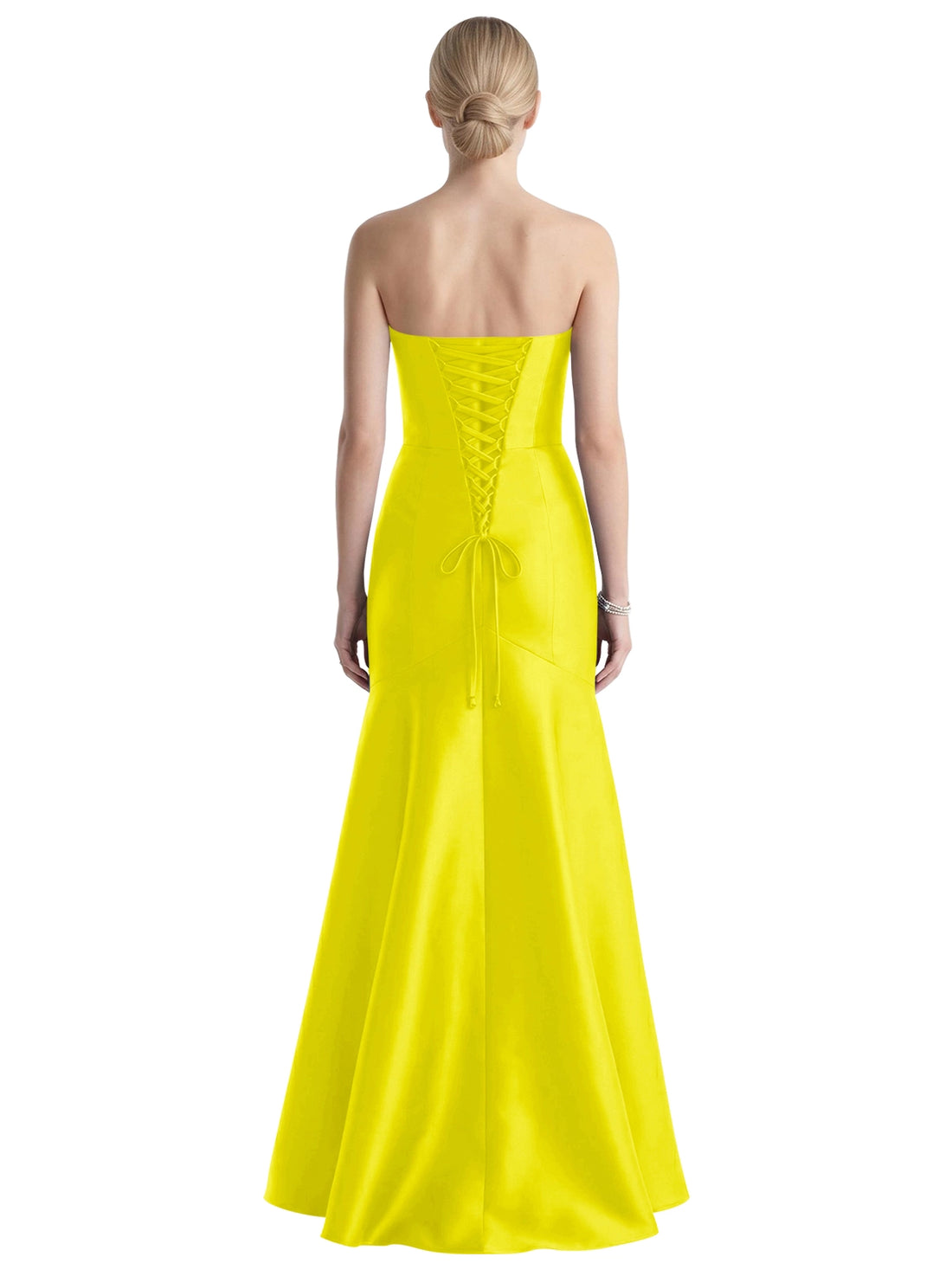 Strapless Ruched Bodice Prom Dress 