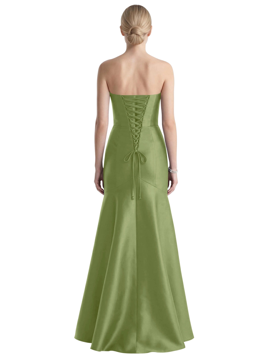 Strapless Ruched Bodice Prom Dress 