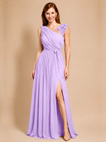 Chiffon Prom Dress with Appliques