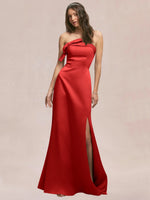 Satin Bow Accent Bridesmaid Dress 