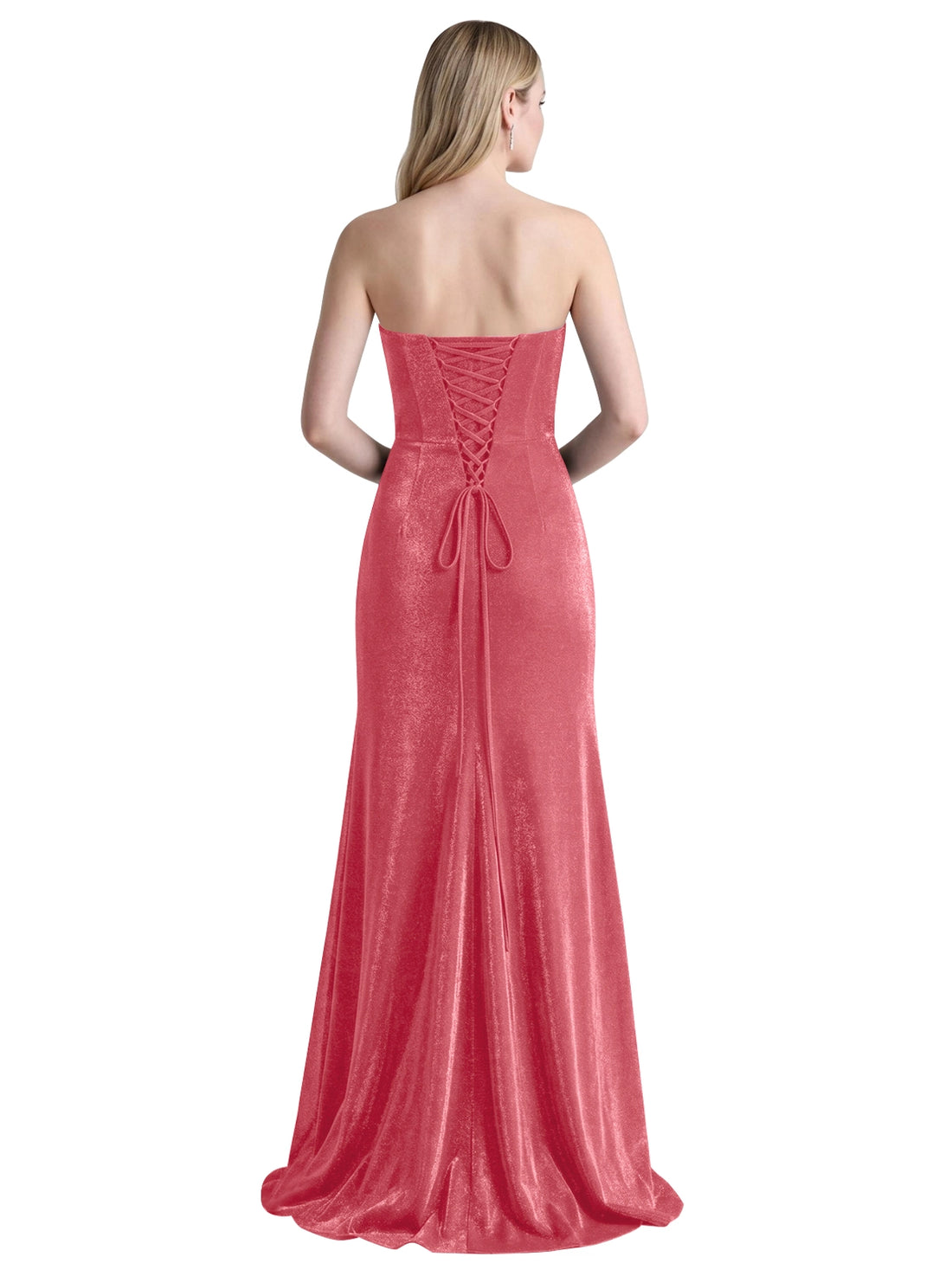 Velvet Prom Dress with Beaded Applique 
