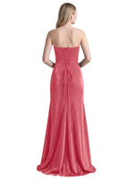 Velvet Prom Dress with Beaded Applique 