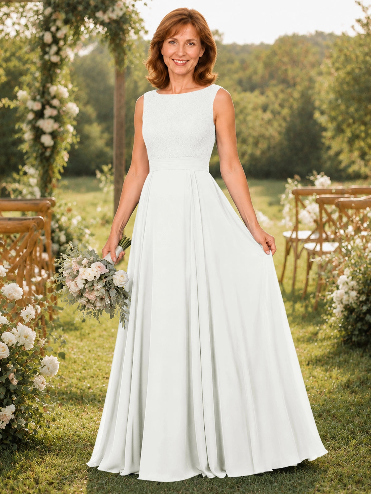 A-line Mother of the Bride Dress