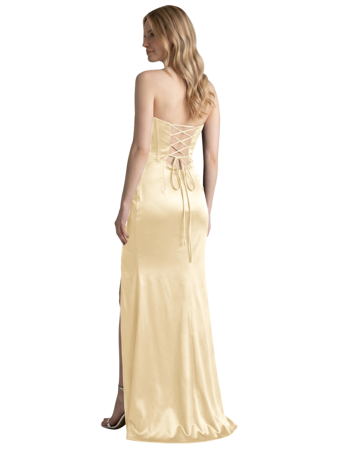 High Slit Sweetheart Prom Dress 
