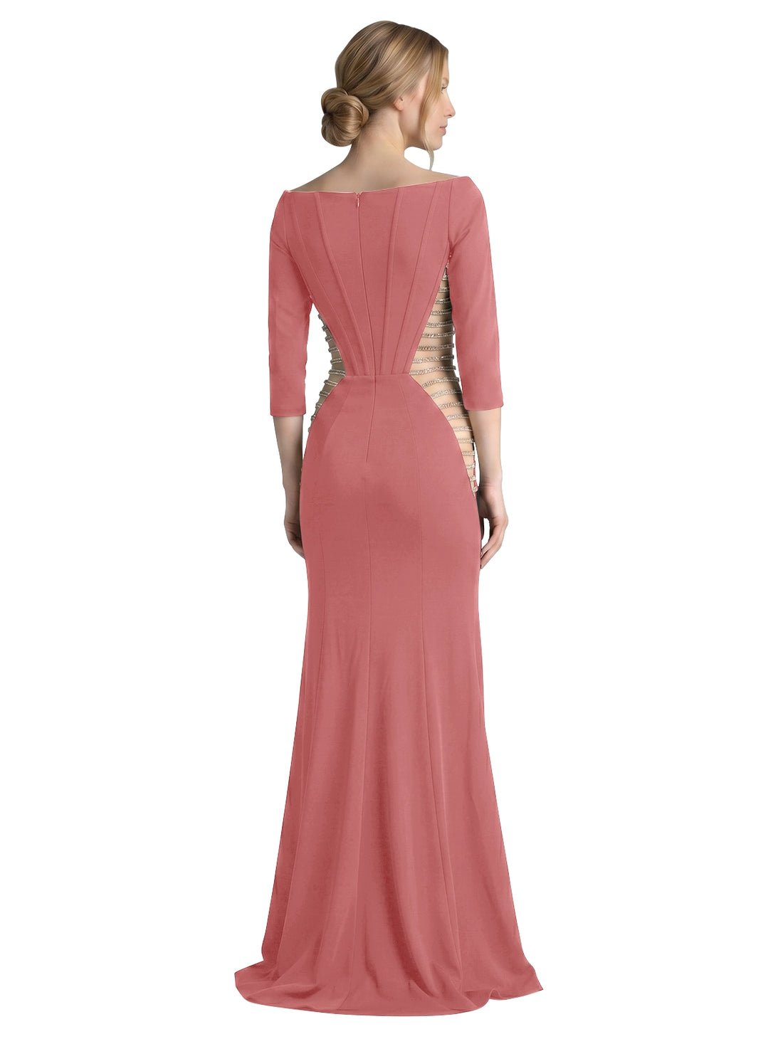 Side Cutout Slit Prom Dress 