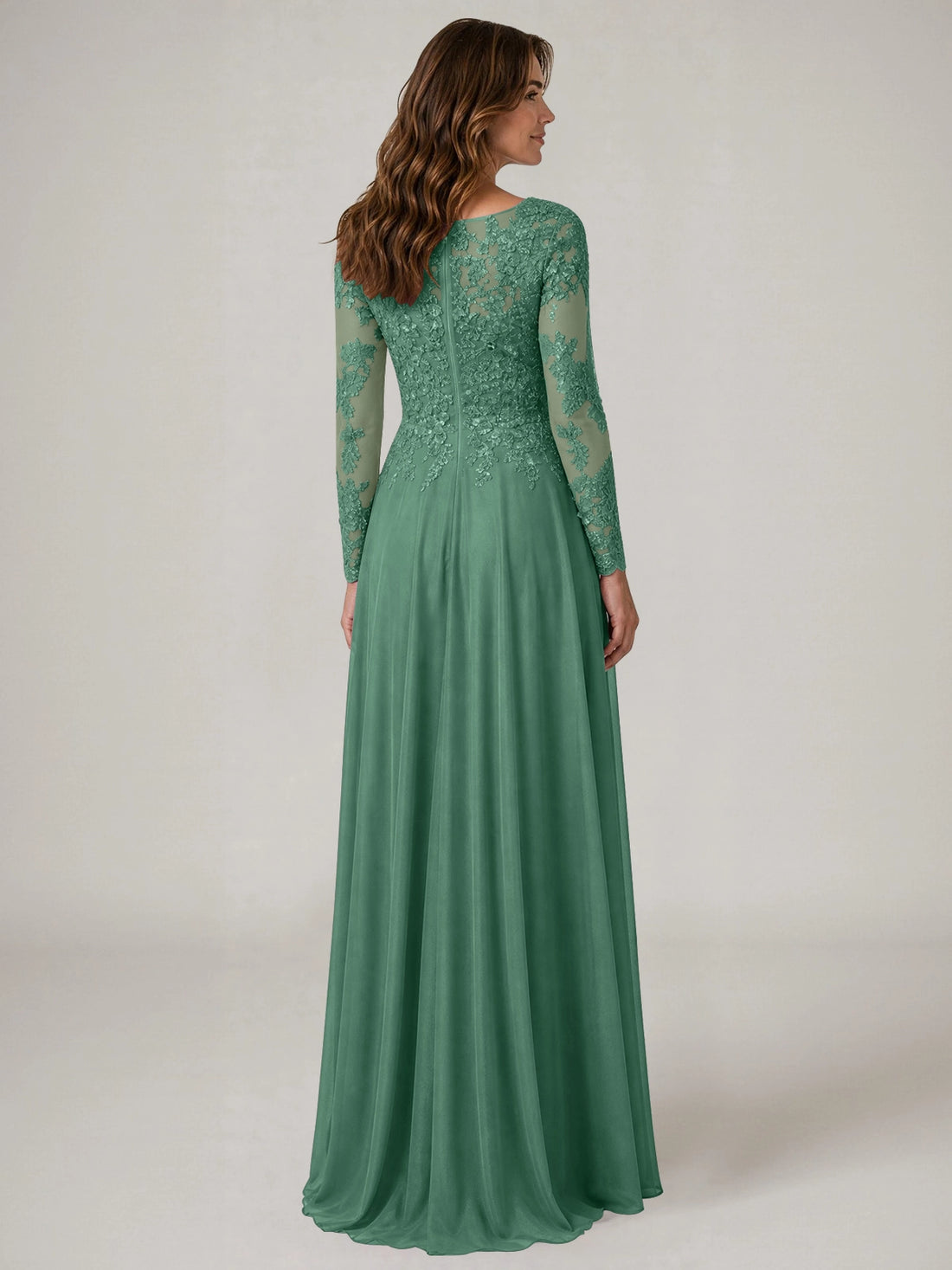A-line Mother of the Bride Dress with Appliques