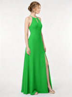 Chiffon Bridesmaid Dress with Halter 