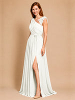 Chiffon Prom Dress with Appliques