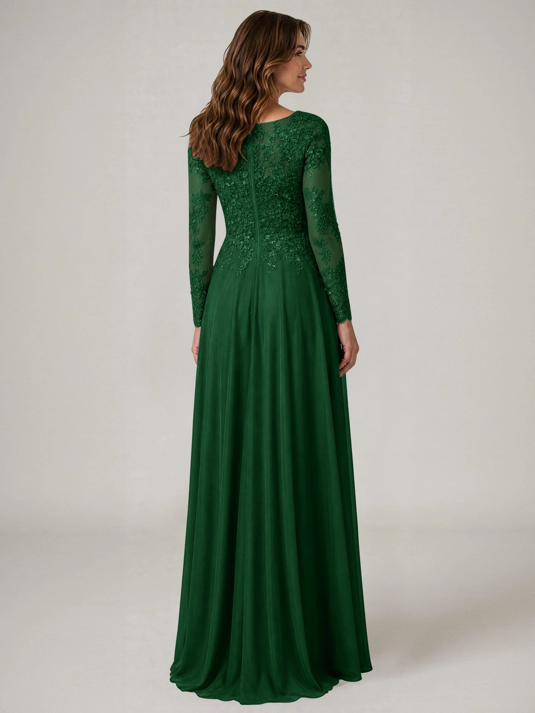 A-line Mother of the Bride Dress with Appliques