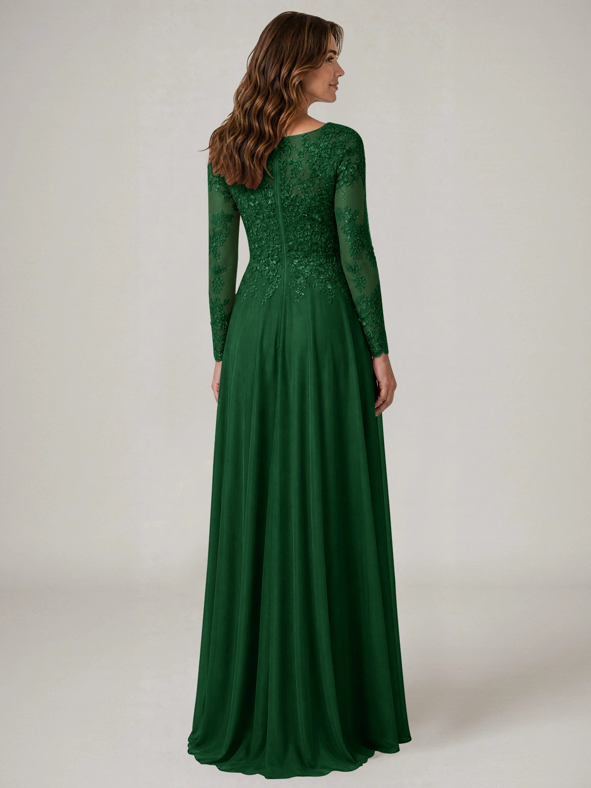 A-line Mother of the Bride Dress with Appliques