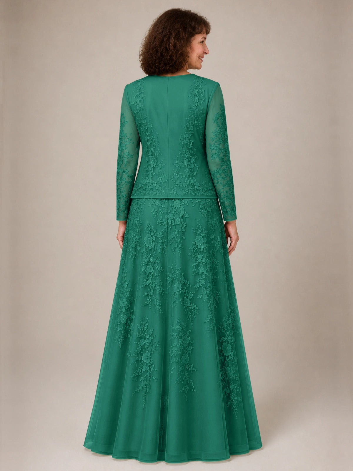 A-line Mother of the Bride Dress with Lace 