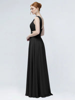 One-Shoulder Side Cut-Out Bridesmaid Dress 