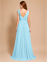 Chiffon Prom Dress with Appliques