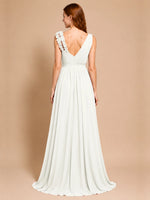 Chiffon Prom Dress with Appliques
