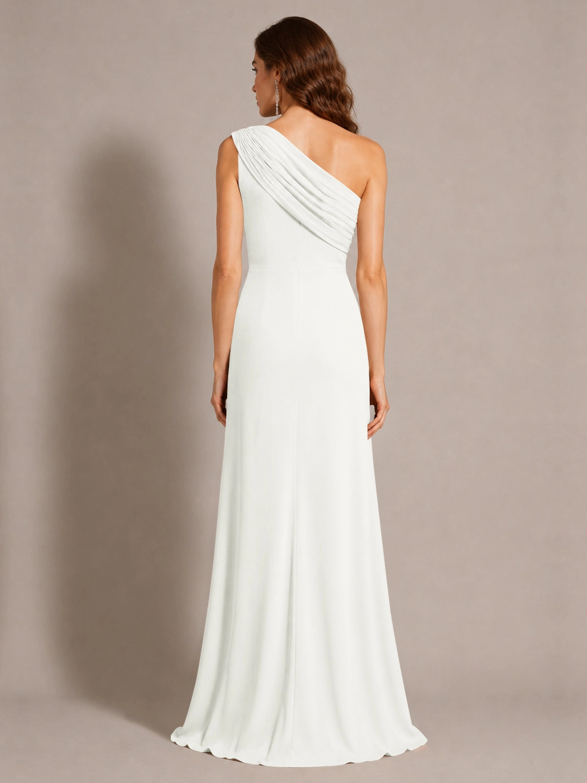 One-Shoulder Prom Dress with Slit