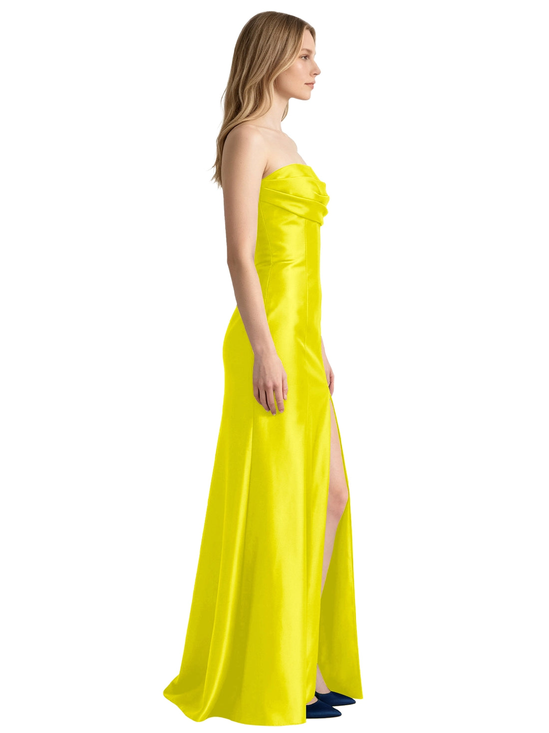 Strapless Ruched Bodice Prom Dress 