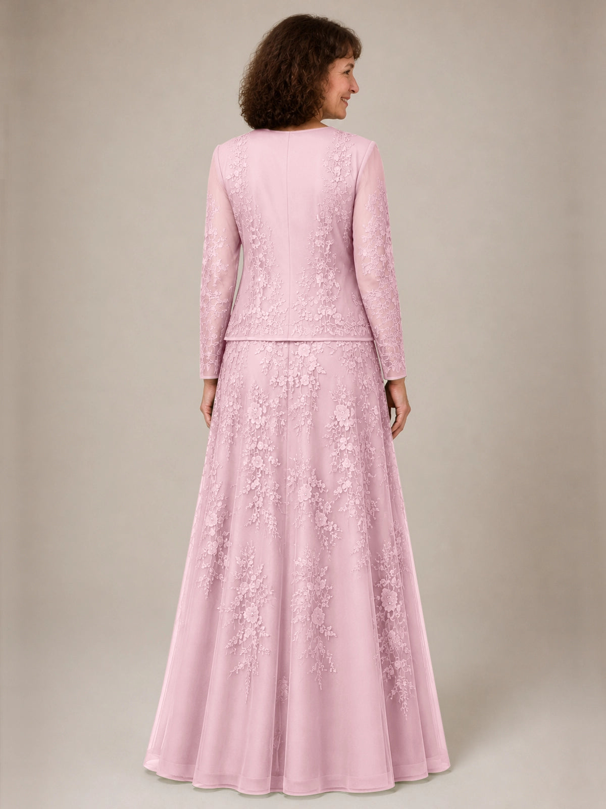 A-line Mother of the Bride Dress with Lace 