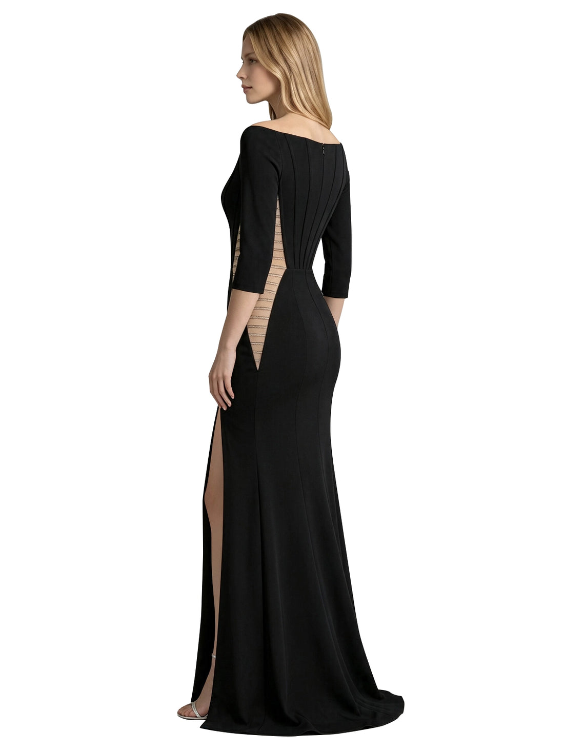 Side Cutout Slit Prom Dress 