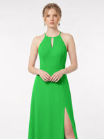 Chiffon Bridesmaid Dress with Halter 