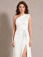 One-Shoulder Prom Dress with Slit