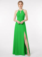 Chiffon Bridesmaid Dress with Halter 