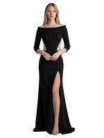 Side Cutout Slit Prom Dress 